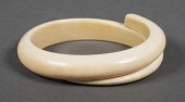 ANTIQUE CARVED IVORY BYPASS BA