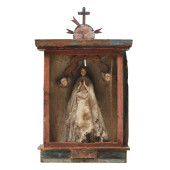 ANTIQUE CARVED MADONNA BULTO I