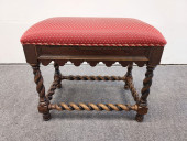 ANTIQUE CARVED MAHOGANY BARLEY
