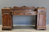 ANTIQUE CARVED MAHOGANY GEORGI