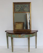 ANTIQUE CARVED & PAINT DECORAT