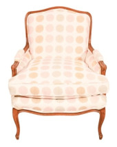 ANTIQUE CARVED  POLKA DOT UPHO