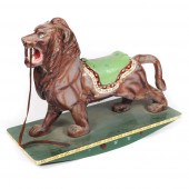 ANTIQUE CARVED POLYCHROMED FOL
