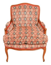 ANTIQUE CARVED UPHOLSTERED LOU
