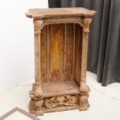 ANTIQUE CARVED WOOD DEVOTIONAL