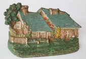 ANTIQUE CAST IRON AND HAND PAI