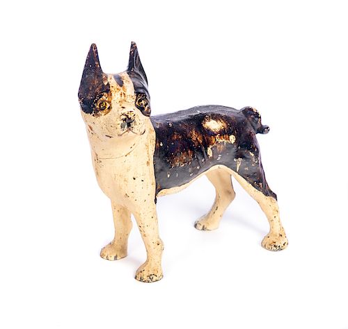 ANTIQUE CAST IRON BOSTON TERRIER