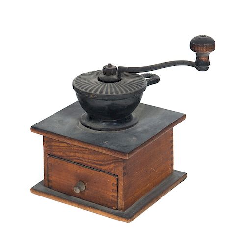 ANTIQUE CAST IRON COFFEE
