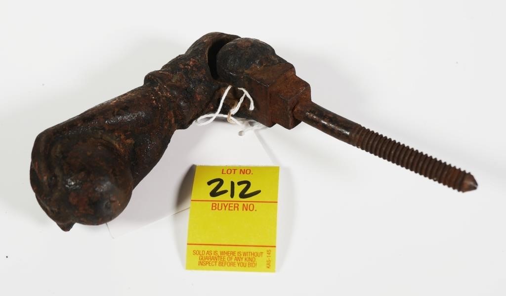 ANTIQUE CAST IRON DOOR KNOCKER
