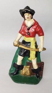 ANTIQUE CAST IRON FIGURAL "ANN