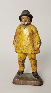 ANTIQUE CAST IRON FIGURAL OLD