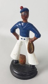 ANTIQUE CAST IRON FIGURAL U.S.