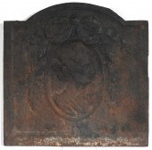 ANTIQUE CAST IRON FIREPLACE FI