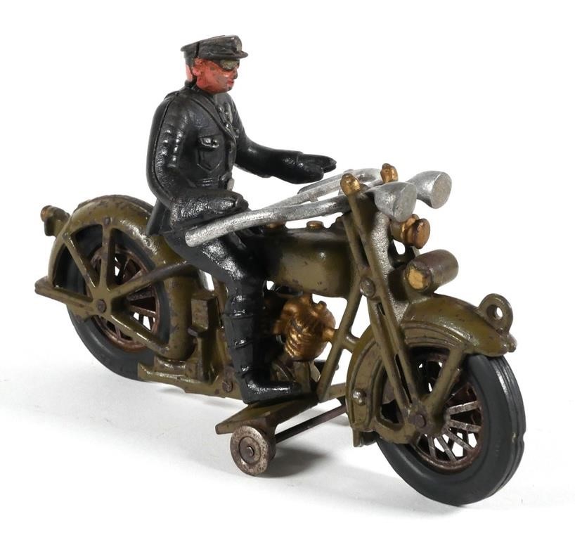 ANTIQUE CAST IRON HUBLEY MOTORCYCLE