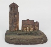 ANTIQUE CAST IRON LIGHTHOUSE D
