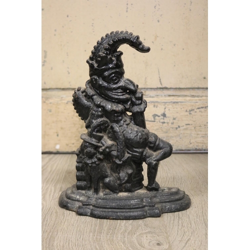 Antique cast iron Punch door