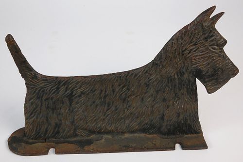 ANTIQUE CAST IRON SCOTTY DOG BOOT