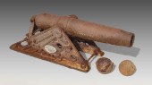 ANTIQUE CAST IRON SIGNAL CANNO