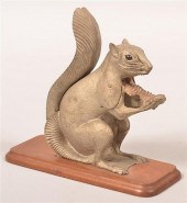 ANTIQUE CAST IRON SQUIRREL FOR