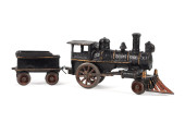 ANTIQUE CAST IRON TOY TRAIN WI