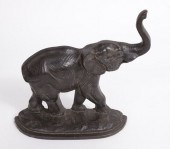 ANTIQUE CAST IRON TRUMPETING E