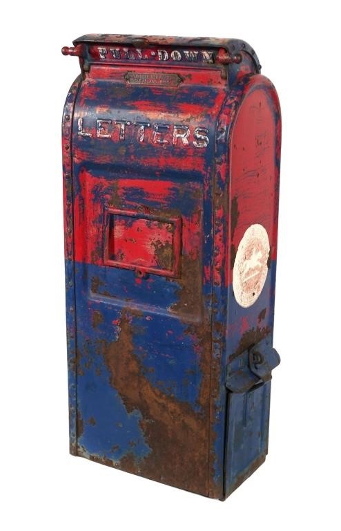 ANTIQUE CAST IRON USPS MAIL DROP