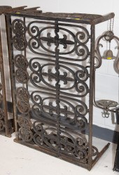 ANTIQUE CAST IRON WINDOW GRATE