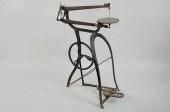 ANTIQUE CAST IRON & WOOD TREAD