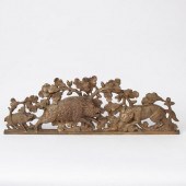 ANTIQUE CAST METAL LINTEL OF W