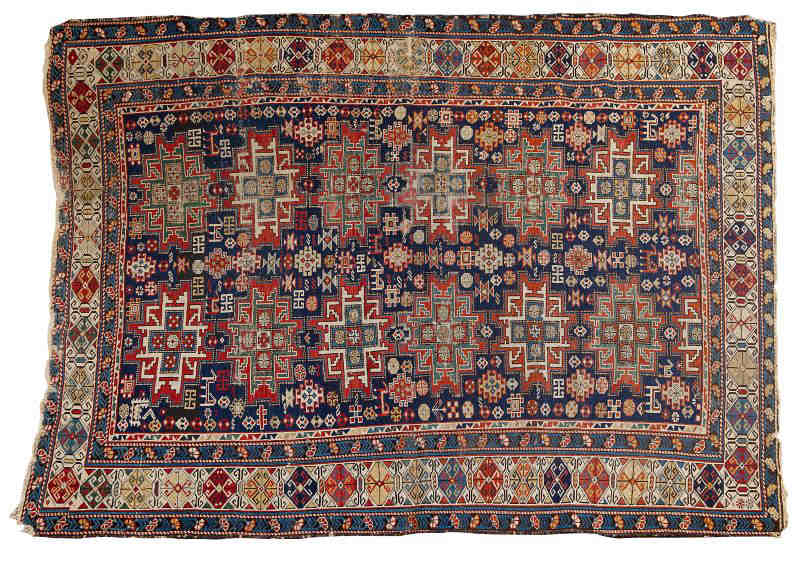 Antique Caucasian Area RugKuba