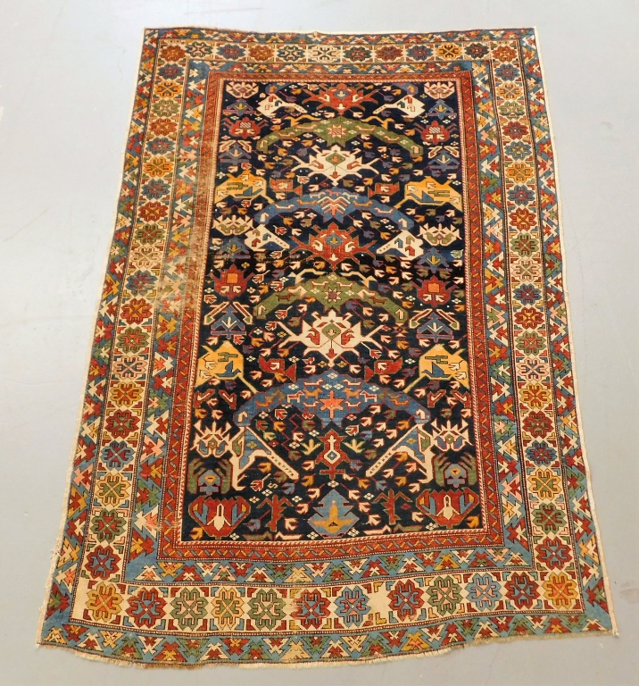 ANTIQUE CAUCASIAN BIDJOV CARPET
