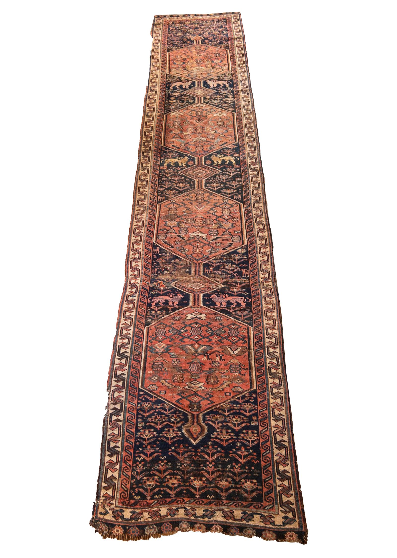 ANTIQUE CAUCASIAN CARPET, 3' 1" X