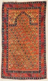 ANTIQUE CAUCASIAN DAGESTAN RUG
