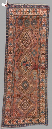 ANTIQUE CAUCASIAN KAZAK WOOL R