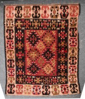 ANTIQUE CAUCASIAN KILIM RUG An
