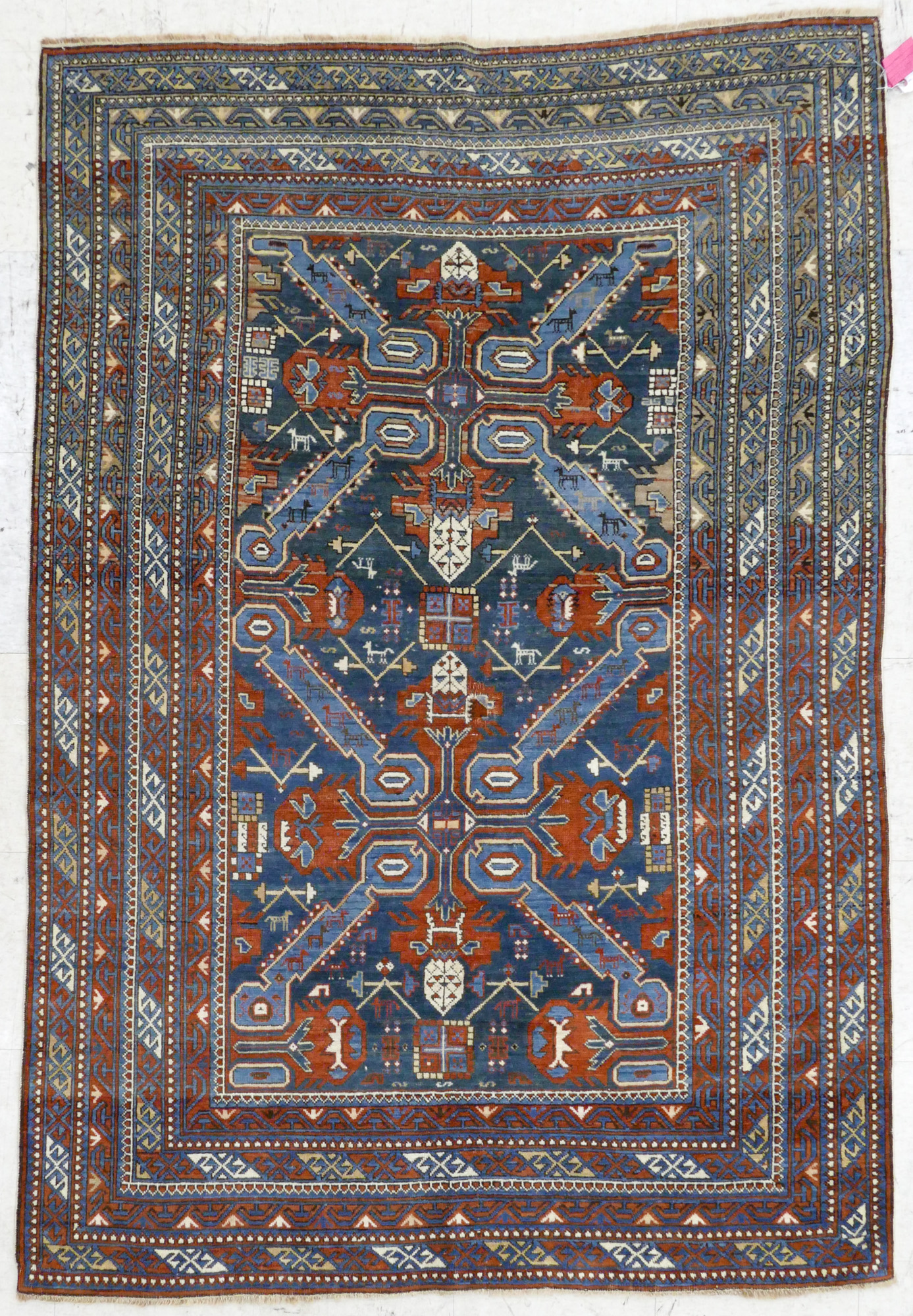 Antique Caucasian Kuba Seychour Rug