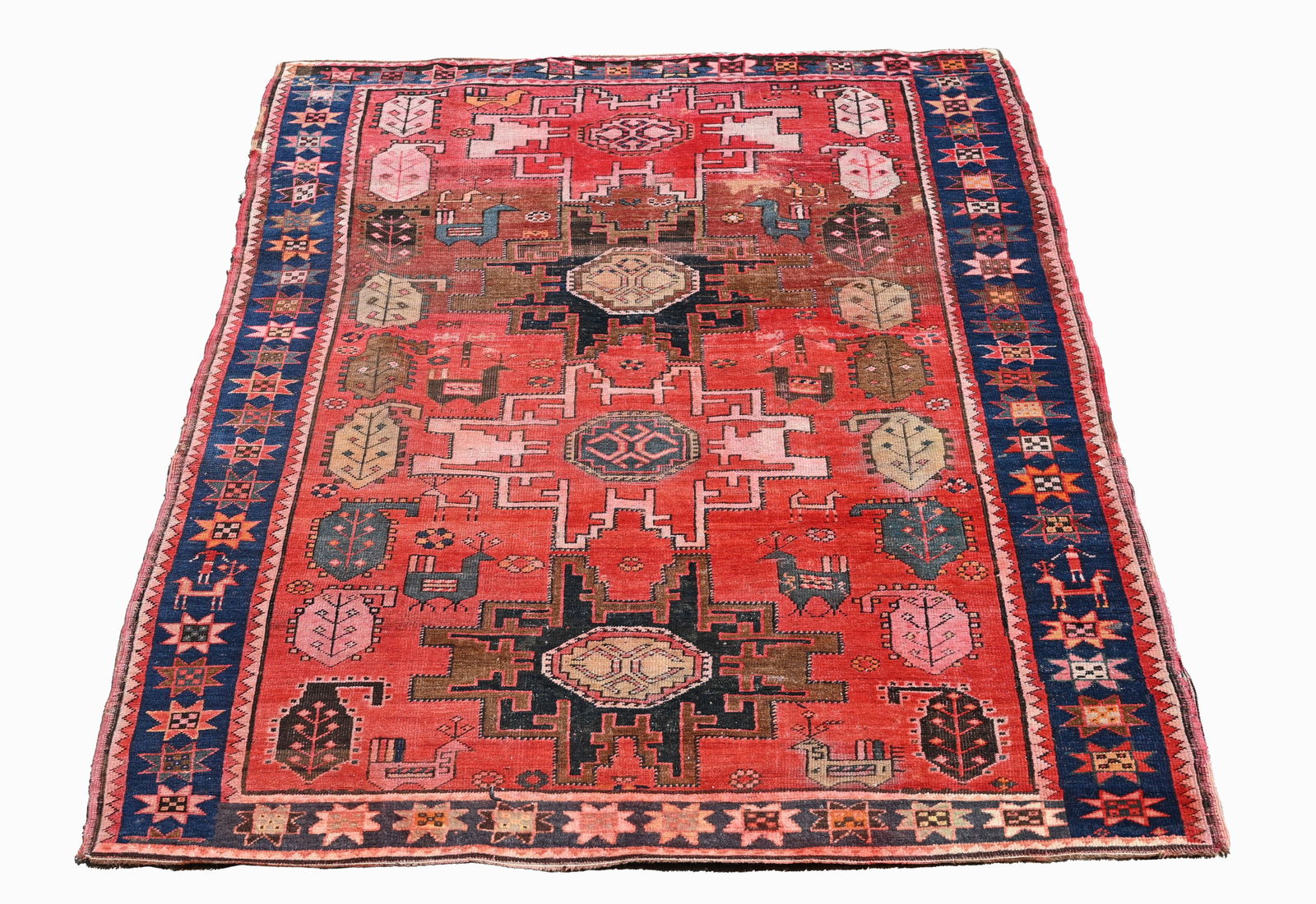 ANTIQUE CAUCASIAN LESGHI KAZAK