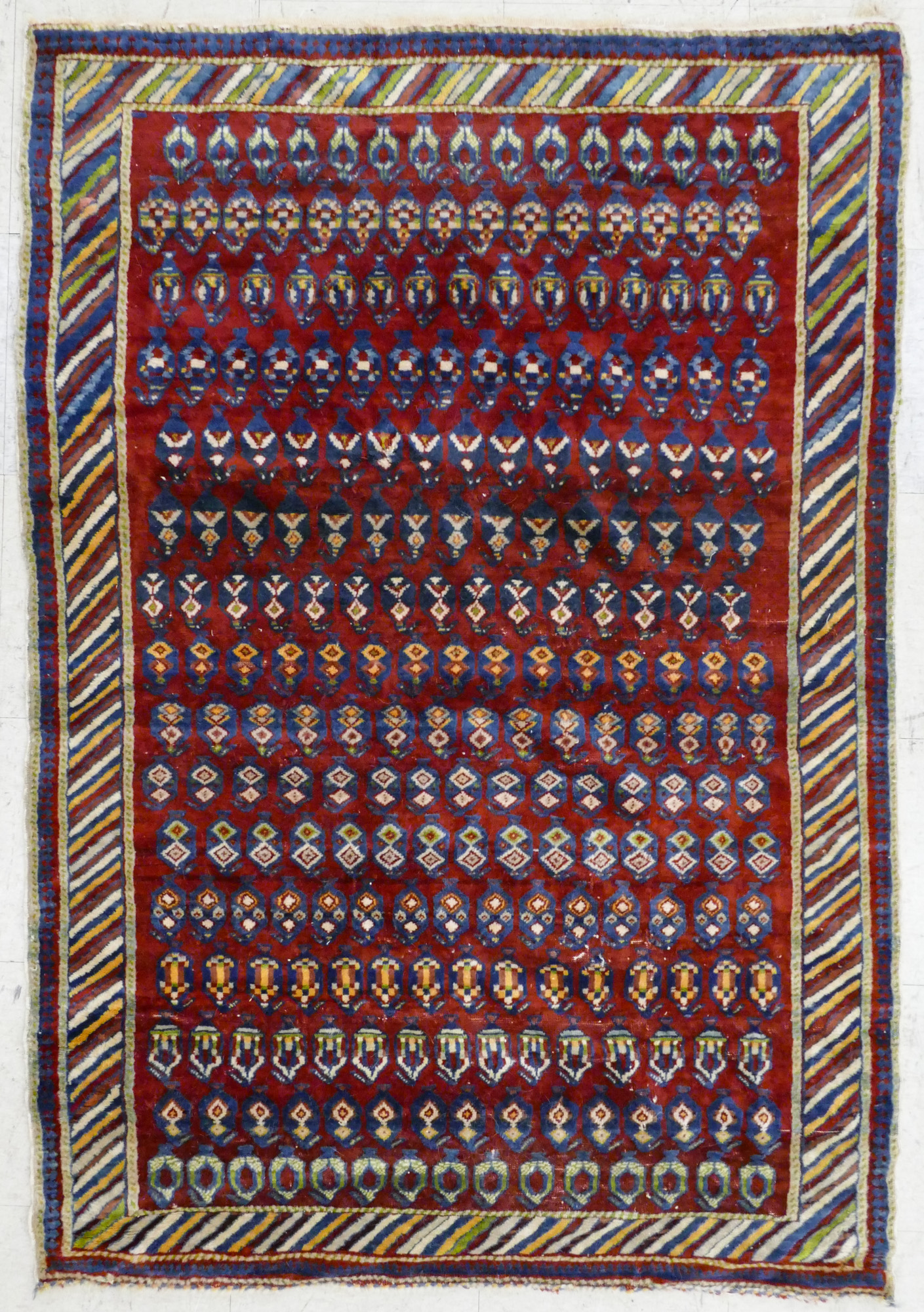 Antique Caucasian Oriental Rug with