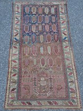ANTIQUE CAUCASIAN PRAYER RUGFi