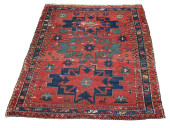 ANTIQUE CAUCASIAN RUG - 5'1" X