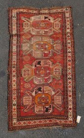 ANTIQUE CAUCASIAN RUGwith pile