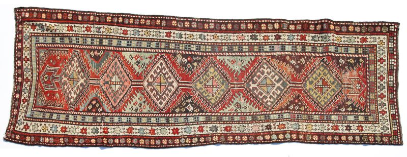 Antique Caucasian Runnerwool with