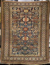 ANTIQUE CAUCASIAN SCATTER RUG,