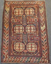 ANTIQUE CAUCASIAN SCATTER RUG,