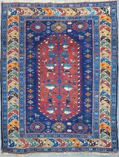 ANTIQUE CAUCASIAN SHIRVAN RUG