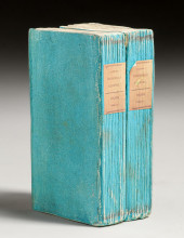 ANTIQUE CERAMIC FAUX BOOKS STA