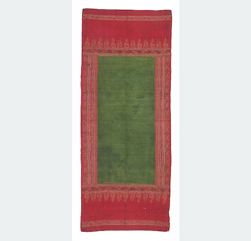 ANTIQUE CEREMONIAL SILK IKAT