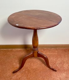 Antique cherry candlestand with