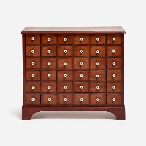 ANTIQUE CHERRY SEED CHESTA