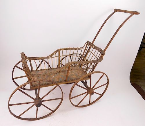 ANTIQUE CHILD'S PRAM19th c.